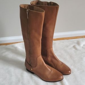 Clarks Tan Heeled Boots